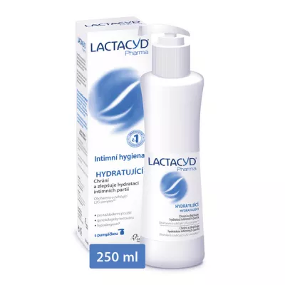 Lactacyd Pharma Hydratující 250ml - intimní hygiena, ubrousky,intimní vlhčené ubrousky,ubrousky na intimní hygienu,