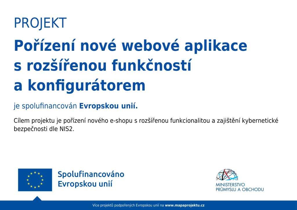PROJEKT Pořízení nové webové aplikace s rozšířenou funkčností a konfigurátorem