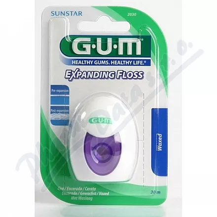 GUM nit Expanding voskovaná s mentolem 30m G2030MA