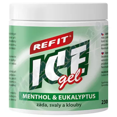 Masážní a osvěž.Refit Ice gel 220ml ment.+eukal.