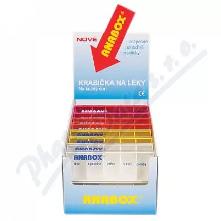ANABOX tagesdosierer farbig sort.