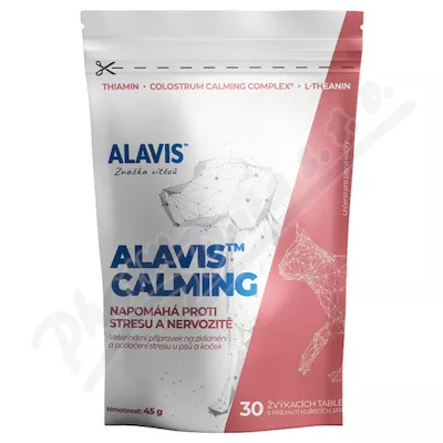 ALAVIS Calming 45g (cca 30tbl.) a.u.v. - Veterinární přípravky a potřeby pro vaše mazlíčky.