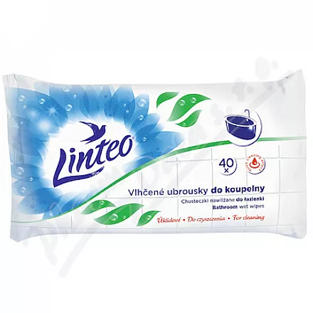 Linteo Vlhčené ubrousky do koupelny 40ks