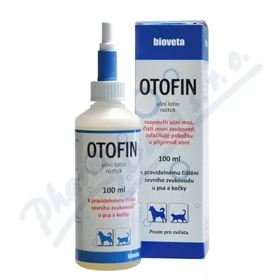 OTOFIN ušní roztok a.u.v. 100ml - Veterinární přípravky a potřeby pro vaše mazlíčky.