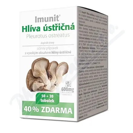 Hlíva ústřičná Imunit 50 + 20 tob. Zdarma