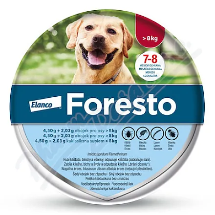 Foresto 4.50g+2.03g obojek psy nad 8kg 70cm