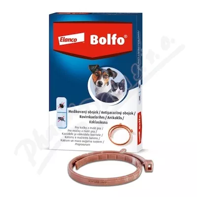 Bolfo 1.234g obojek pro kočky a malé psy 38cm - Veterinární přípravky a potřeby pro vaše mazlíčky.