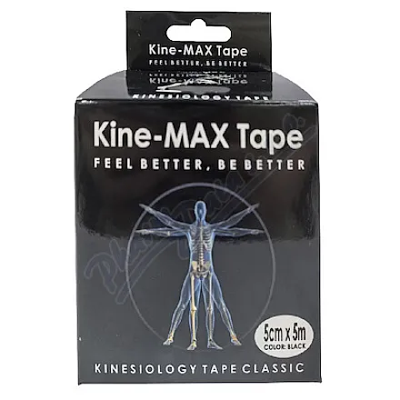 Kine-MAX Classic kinesiology tape černá 5cmx5m
