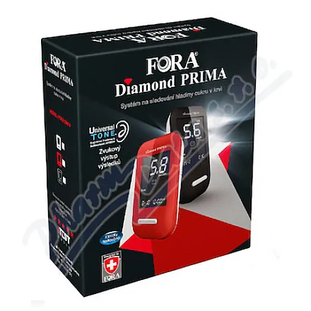 FORA Glukometr Diamond PRIMA černý