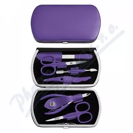 Zestaw do manicure 6szt GGS Solingen liliowy NO 319-11