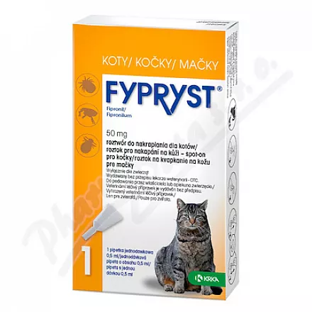 Fypryst Cat 1x0,5ml spot-on dla kotów
