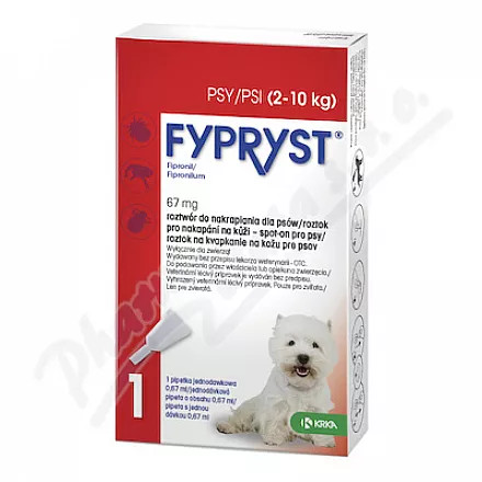 Fypryst Dogs spot-on dla psów 1x0,67ml