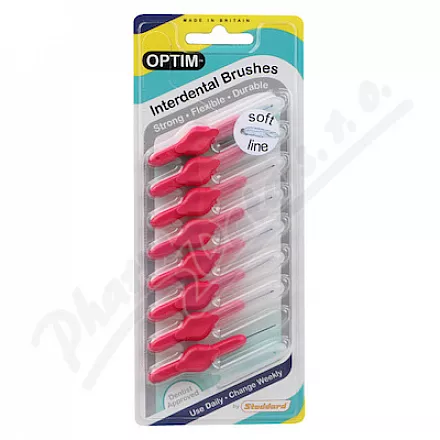 Stoddard mezizubní kartáček růžový0.42mm 8ks ID200