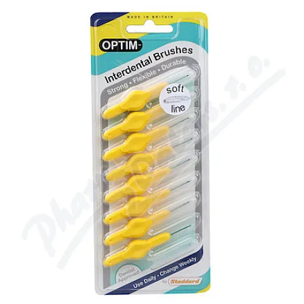 Stoddard OPTIM mezizubní kartáček žlutý 1.2mm 8ks