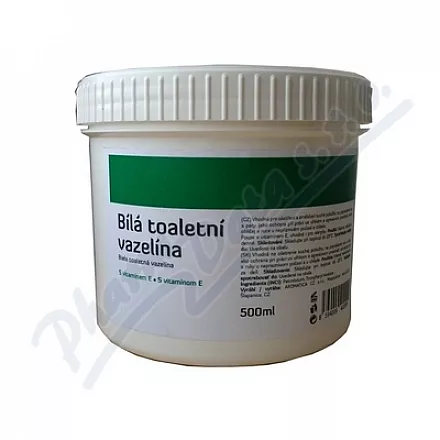 AROMATICA Bílá toaletní vazelína s vit.E 500ml
