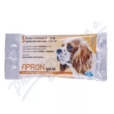 FIPRON 67mg k nakapání na kůži-spot-on pro psy S - Veterinární přípravky a potřeby pro vaše mazlíčky.