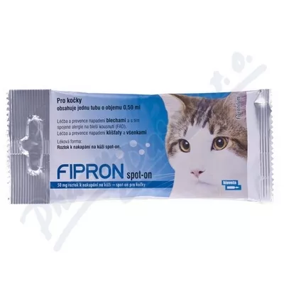 FIPRON 50mg k nakapání na kůži-spot-on pro kočky - Veterinární přípravky a potřeby pro vaše mazlíčky.