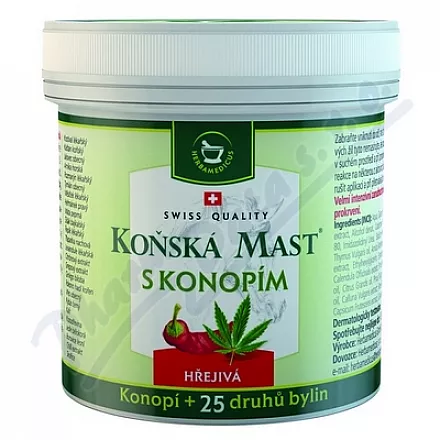 Herbamedicus Koňská mast s konopím hřejivá 250ml