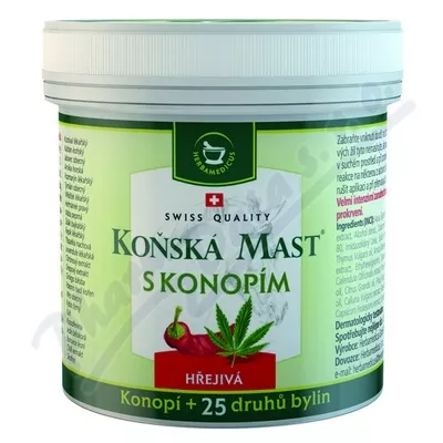 Koňská mast s konopím hřejivá 250ml