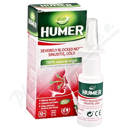 HUMER Sinusitis velmi ucp.nos rýma sprej 15ml