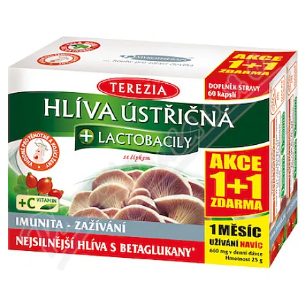 Terezia Company Boczniak ostrygowaty z pałeczkami kwasu mlekowego 120 tabletek