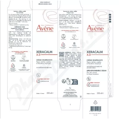 AVENE XeraCalm Relipidační krém 200ml - tělová mléka,oleje,krémy,másla,