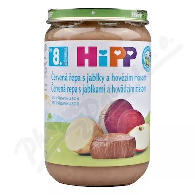 HiPP JUNIOR BIO Červ.řepa s jablky a hov.mas.220g