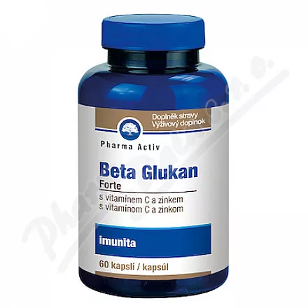 Beta Glukan Forte vitamín C a zinek cps.60