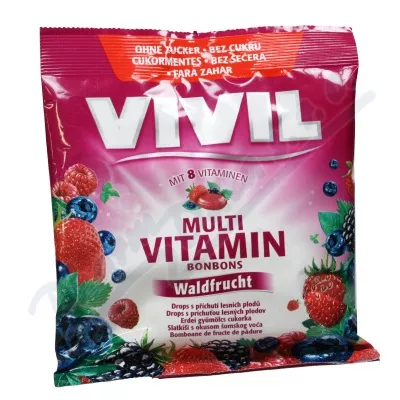 Vivil Multivitamín lesní plody 8vit.bez cukru 60g