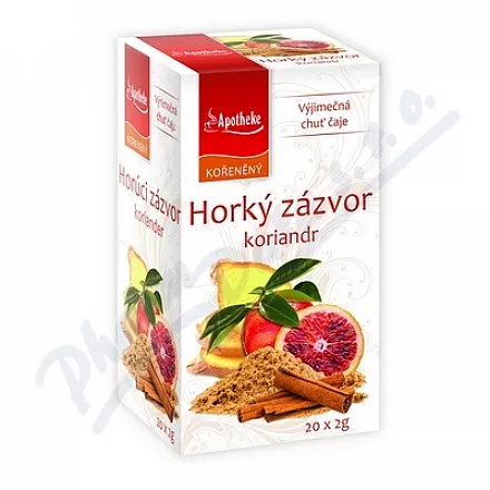Apotheke Horký zázvor a koriandr čaj 20x2g