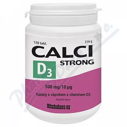 Calci Strong+vit.D3 tbl.150 Vitabalans