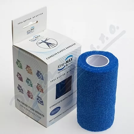 KineMAX Klej elastyczny samozaciskowy 10cmx4,5m niebieski