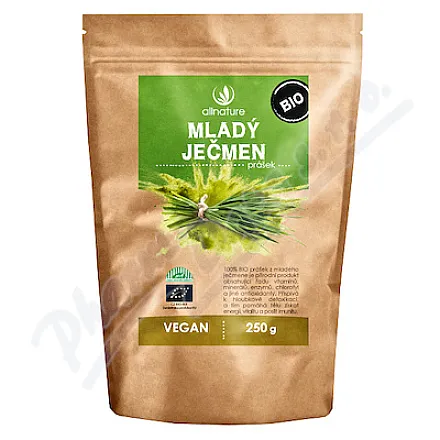 Allnature Mladý ječmen prášek BIO 250g