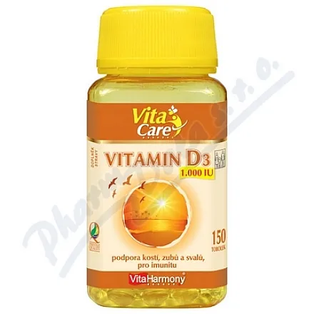VitaHarmony Witamina D3 1000IU tob.150