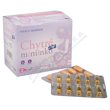 Chytré miminko methylfolát 2 s DHA tbl.60+cps.60