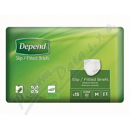 Depend Slip Super inkont.kalhotky vel.M 15ks