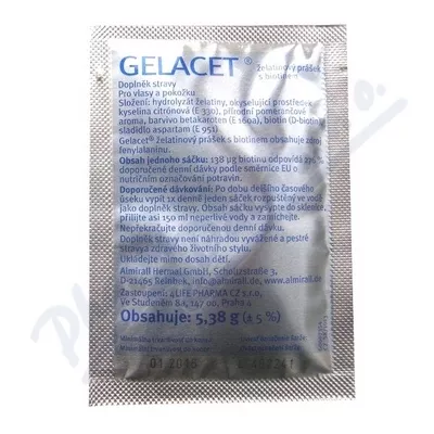 GELACET želatinový prášek sáčky 21ks x 5.3g