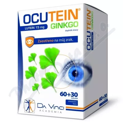 Ocutein Ginkgo Lutein 15 mg Da Vinci tob.60+30