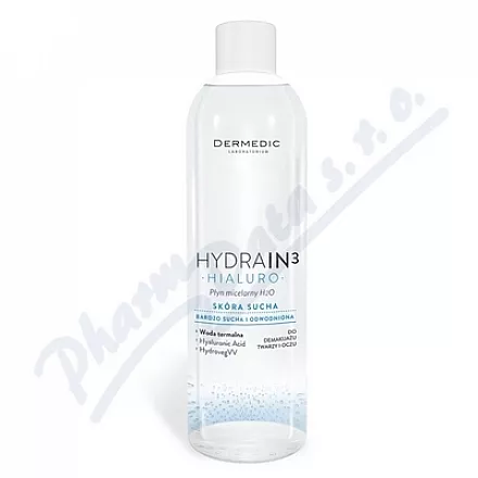 Dermedic Hydrain3 Hialuro Micelární voda 200ml - odličování,odličování obličeje,čištění obličeje,čistění pleti,