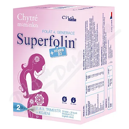 Chytré miminko superfolin 2 MAMA tbl.30+cps.30