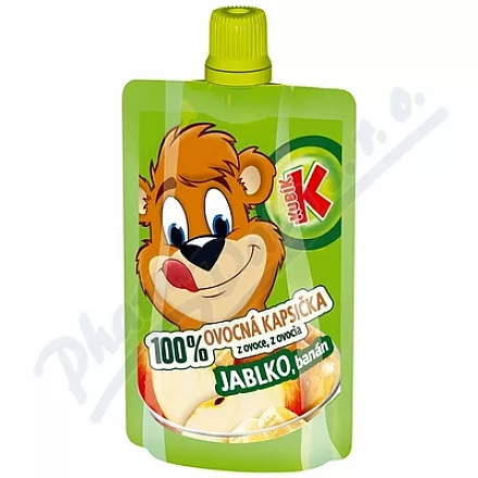 KUBÍK 100% ovoc.kapsička jablko-banán 100g