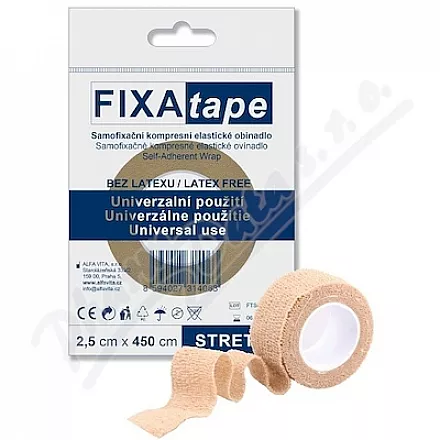 FIXAtape STRETCH samofix.obinadlo 2.5x450cm tělová
