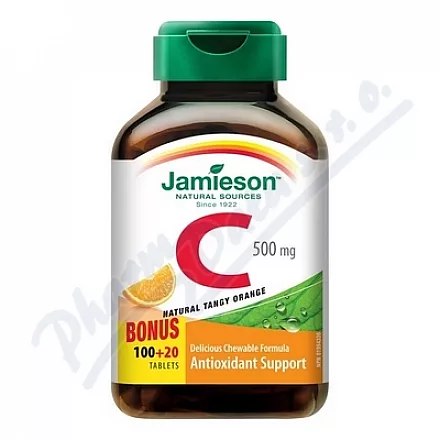 JAMIESON Vitamín C 500mg pomeranč tbl.na cuc.120ks