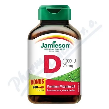 JAMIESON Witamina D3 1000 IU, 240 tabletek