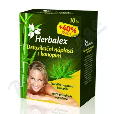 Herbalex detox patch z konopiami 10szt+40%gratis