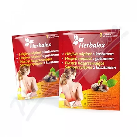Herbalex samolepící hřej. polštářek s kaštanem 1ks