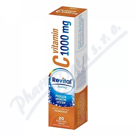 Revital C witamina 1000mg pomarańczowy tbl.eff.20