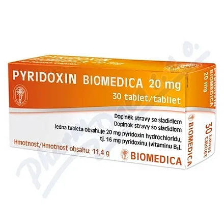 Pirydoksyna Biomedica 20mg tbl.30