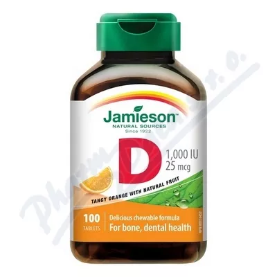 JAMIESON Vit.D3 1000IU cucací pomeranč tbl.100