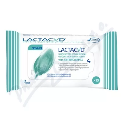 Lactacyd ubrousky with Antibacterials 15ks